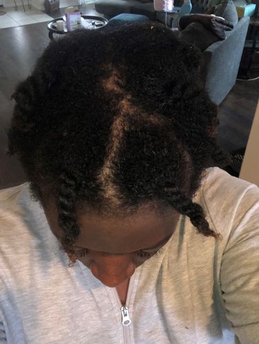 Customer review photo for aloe leave in conditioner