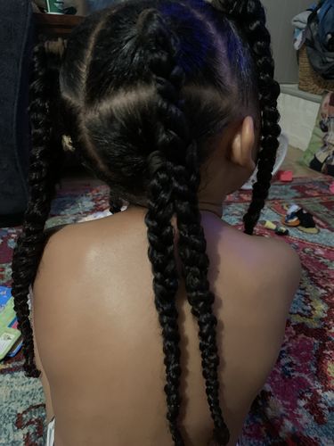 Customer review photo for aloe leave in conditioner